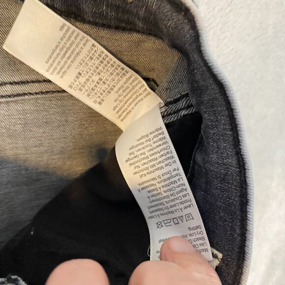 Madewell Woman's Jeans 27 10" High-Rise Skinny Crop Black Denim - Picture 10 of 11